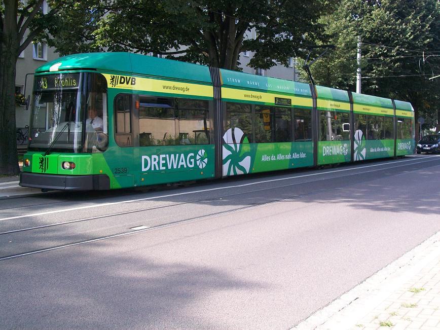 Dresdner Straßenbahn am 03.07.2009