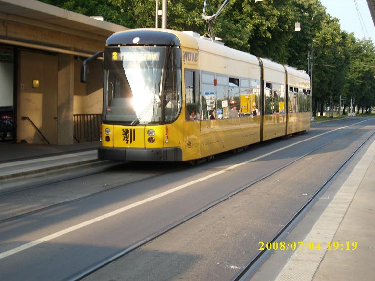 Dresdner Straßenbahn am 04.07.2008