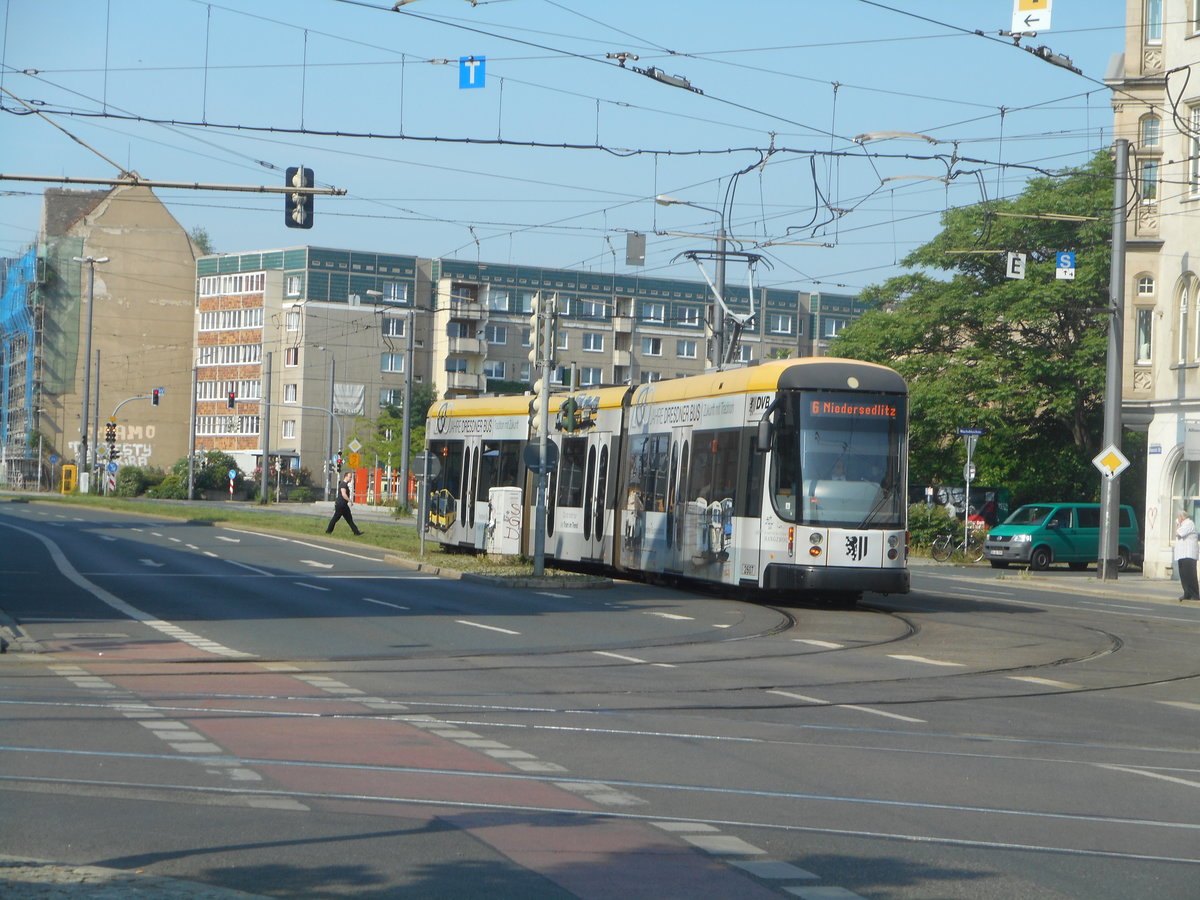 Dresdner Straßenbahn am 05.06.2016
