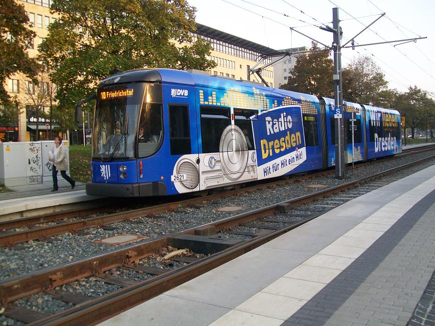 Dresdner Straßenbahn am 19.11.2009