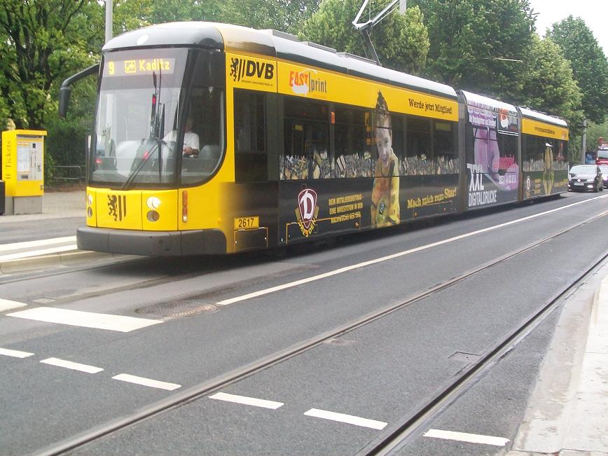 Dresdner Straßenbahn am 25.06.2009