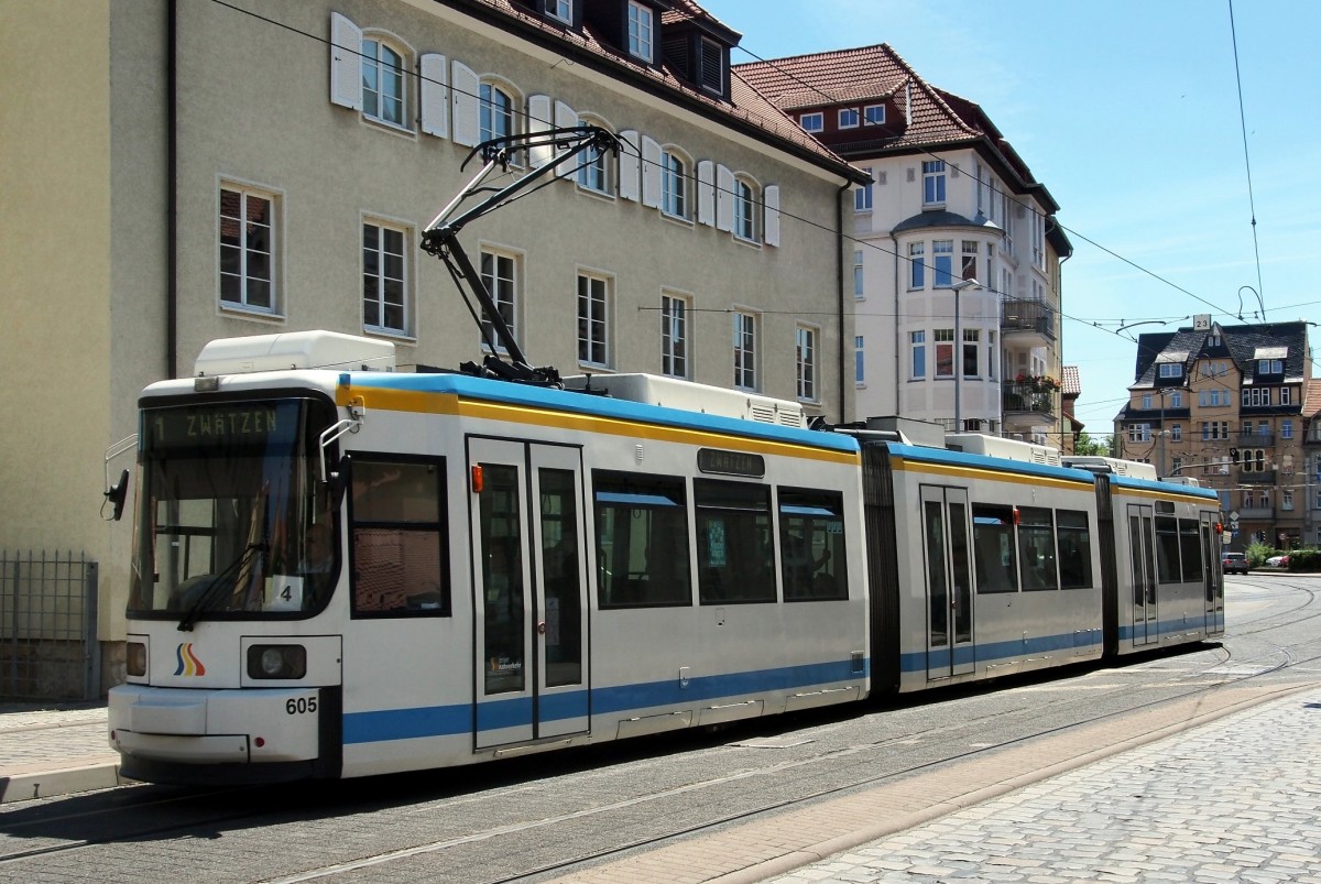 GT 6 M Nr.605 von AEG Baujahr 1996,in Jena am 01.07.2015.