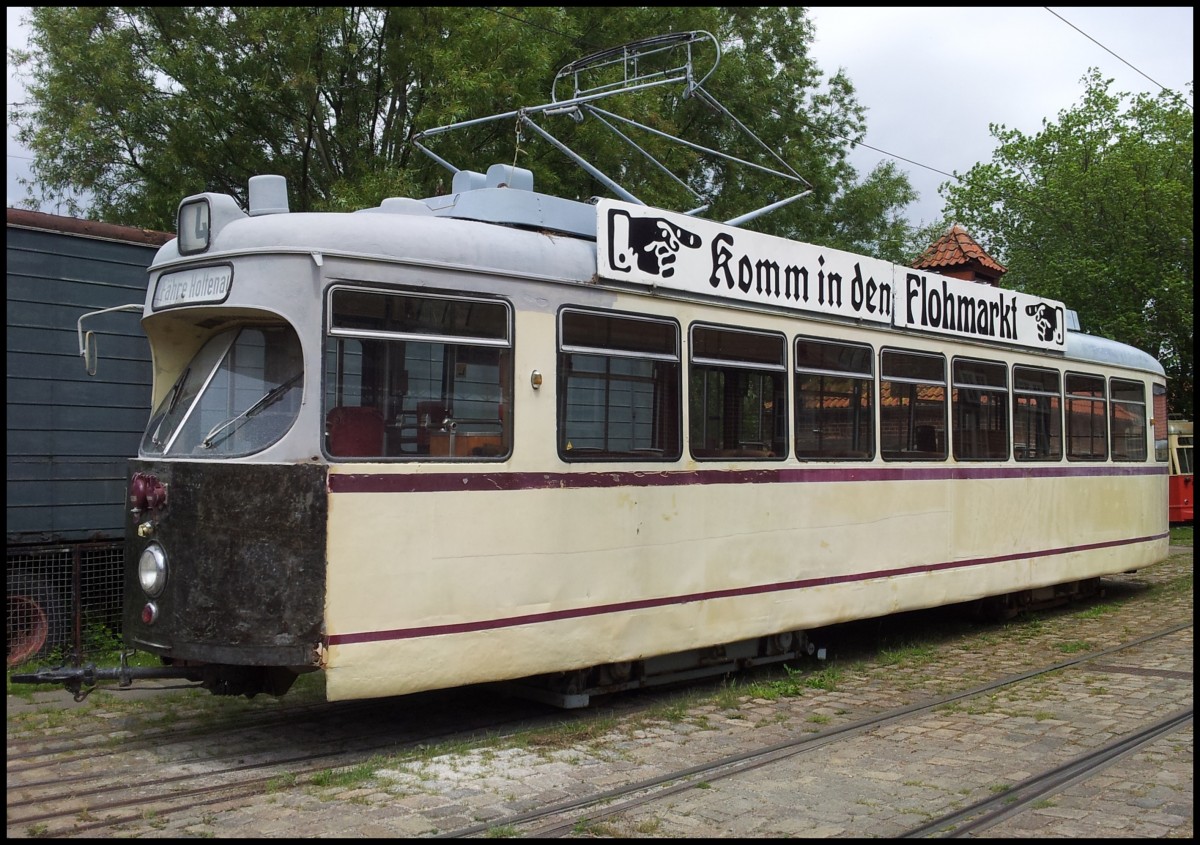 Historische Straenbahn im Straenbahnmuseum Schnberger Strand.