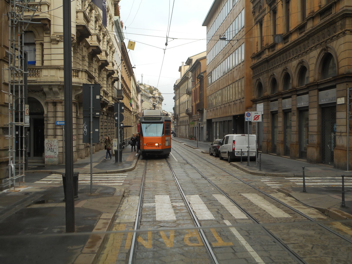 Straenbahn in Mailand am 09.04.2016