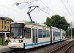 jena-stadtwerke-jena-jenaer-nahverkehr/512768/gt-6-m-nr601-von-aeg GT 6 M Nr.601 von AEG Baujahr 1995 in Jena am 04.08.2016.