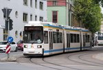jena-stadtwerke-jena-jenaer-nahverkehr/515970/gt-6-m-nr601-von-aeg GT 6 M Nr.601 von AEG Baujahr 1995 in Jena am 04.08.2016.