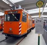 mvg-museum-muenchen/391023/schleifwagen-ssr259-nr2903-von-der-firma Schleifwagen SSR2.59 Nr.2903 von der Firma Schörling, Baujahr 1958, in MVG Museum in München am 09.11.2014.