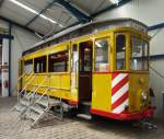 Fahrschulwagen T 2 Nr. 350; Hersteller Herbrand, Baujahr 1900, ehemals Kiel, im Straßenbahnmuseum Sehnd/Wehmingen am 15.06.2014.
