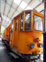 Kipper-Triebwagen KO Nr.6131 erbaut von Rohrbacher, Baujahr 1914, war ehemals in Wien in Einsatz und befindet sich im Straßenbahnmuseum Sehnde/Wehmingen am 15.06.2014.