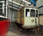 T2 Nr.46 von Schlieren, Baujahr 1902, ehemals in Neuchatal eingesetzt befindet sich am 15.06.2014 im Straßenbahnmuseum Sehnde/Wehmingen.