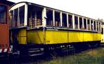 B 2 Nr.119 erbaut von der Maschinenfabrik Esslingen Baujahr 1899. Ehemals Zahnradbahn Stuttgart, jetzt (2018) bei der Härtsfeld-Museumsbahn in Neresheim. Das Foto entstand im Straßenbahnmuseum Wehmingen bei Sehnde im Oktober 1975 (Diascan).