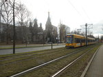 Dresdner Straßenbahn am 11.02.2016