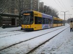 Dresdner Straßenbahn am 04.01.2010
