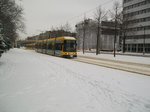 Dresdner Straßenbahn am 11.01.2010