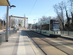 Dresdner Straßenbahn am 21.03.2010