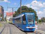 Rostock/440795/tatra-strassenbahn-mit-beiwagen-mit-der Tatra Straßenbahn mit Beiwagen mit der NR. 759 der RSAG in Rostock.