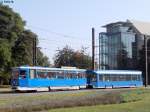 Mit diesem Bild endet die ra der Tatra in Rostock in meiner Bildersammlung.

Tatra Straenbahn NR. 703 der RSAG in Rostock.