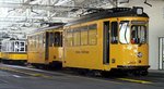Stuttgart/519889/t-2-64-nr2002-und-2003-schienenschleifwagen T 2-64 Nr.2002 und 2003 Schienenschleifwagen von der Maschinenfabrik Esslingen in Stuttgart Bad Cannstatt am 28.08.2016.