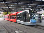 Combino Nr.45 mit Namen  Otl Aicher  von Siemens Baujahr 2003 an der Haltestelle Ehinger Tor in Ulm am 20.09.2014.