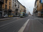 mailand/499588/strassenbahn-in-mailand-am-09042016 Straenbahn in Mailand am 09.04.2016