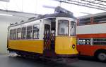 carris-lissabon/559620/electrico-nr549-von-maley--tauton Electrico Nr.549 von Maley & Tauton Ldt. Baujahr 1929 im Carris Straßenbahnmuseum Lissabon am 03.04.2017.