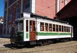 porto-sociedade-de-transportes-colectivos-do-porto-stcp/612139/carro-el233trico-no275-vor-dem-tram Carro Elétrico No.275 vor dem Tram Museum in Porto am 15.05.2018.