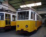 lissabon/557618/electrico-nr904-von-bogies-baujahr-1948 Electrico Nr.904 von Bogies Baujahr 1948 im Carris Strassenbahnmuseum in Lissabon am 03.04.2017.