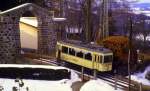 Pstlinsbergbahn bei Linz, im Mrz 1984 - Diascan.