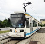 gtxn-m-s/514595/gt-6-m-nr617-von-adtranz GT 6 M Nr.617 von Adtranz Baujahr 1997 in Jena am 04.08.2016.