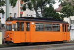 T 57 Nr.583 Gleisbauwagen von VEB Gotha Baujahr 1958 in Jena am 04.08.2016.
