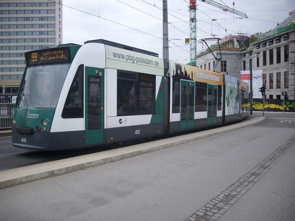 Straenbahn in Potsdam.