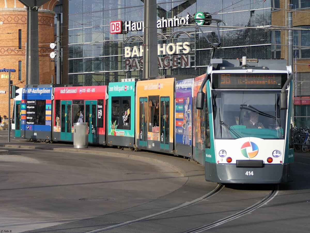 Combino Nr. 414  Weil am Rhein  der ViP in Potsdam.