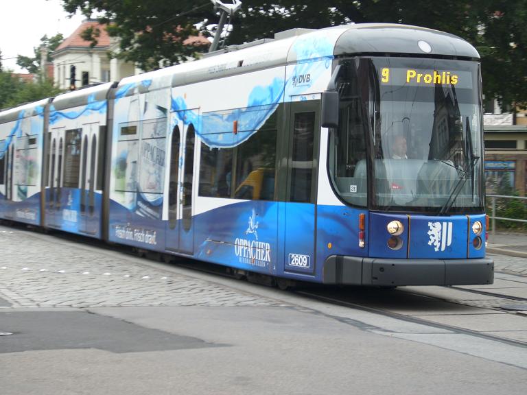 Dresdner Straßenbahn am 15.09.2008