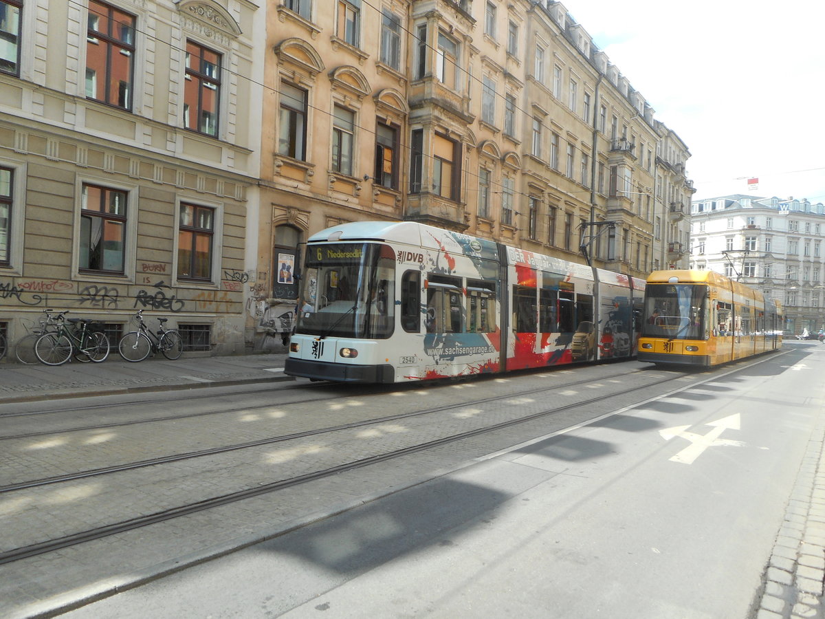 Dresdner Straßenbahn am 20.06.2016
