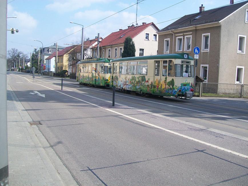 Dresdner Straßenbahn am 23.03.2010