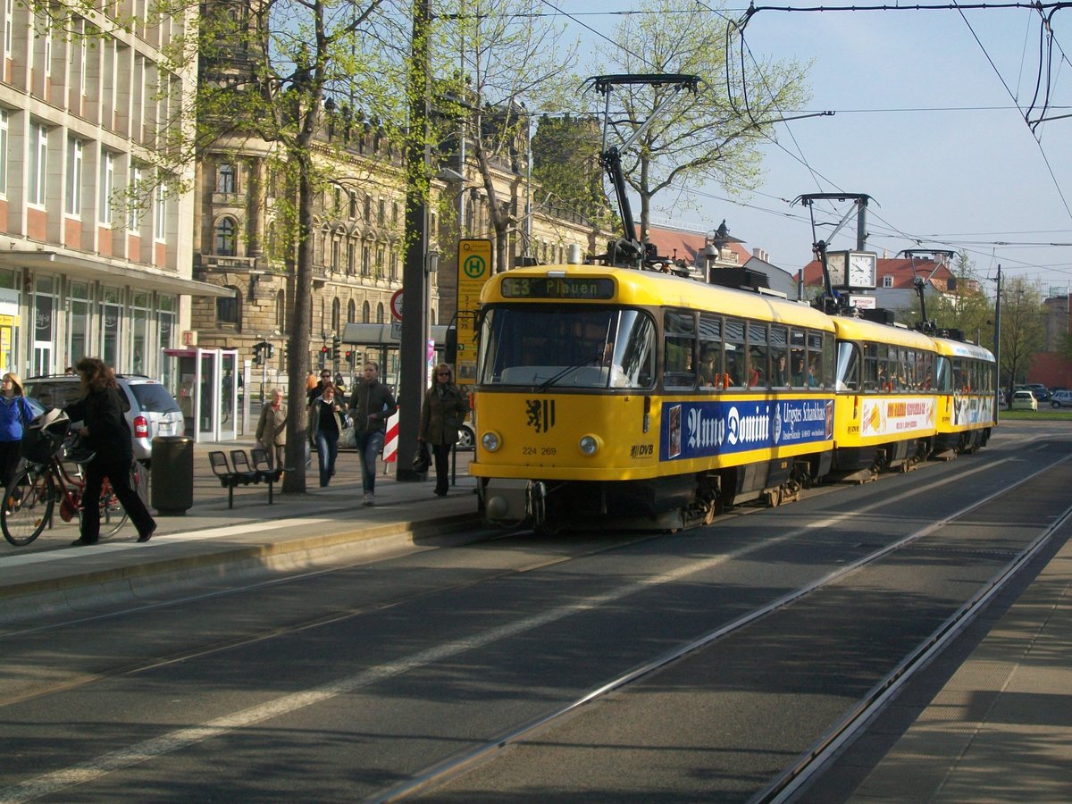 Dresdner Straßenbahn am 28.04.2010