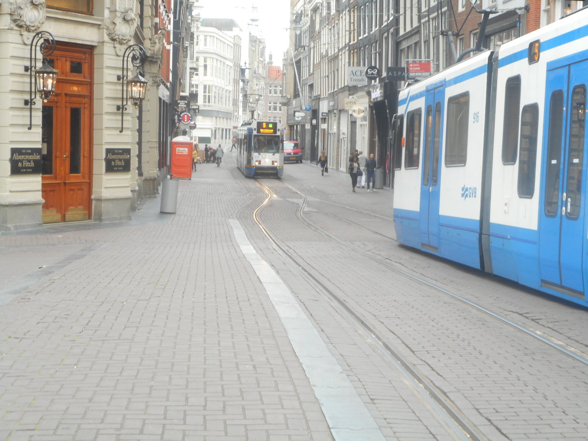 Straßenbahn in Amsterdam am 18.05.2016