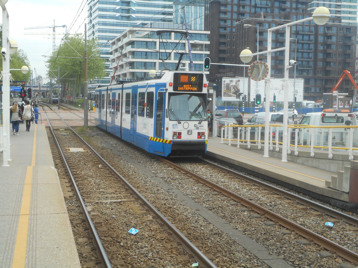 Straßenbahn in Amsterdam am 18.05.2016