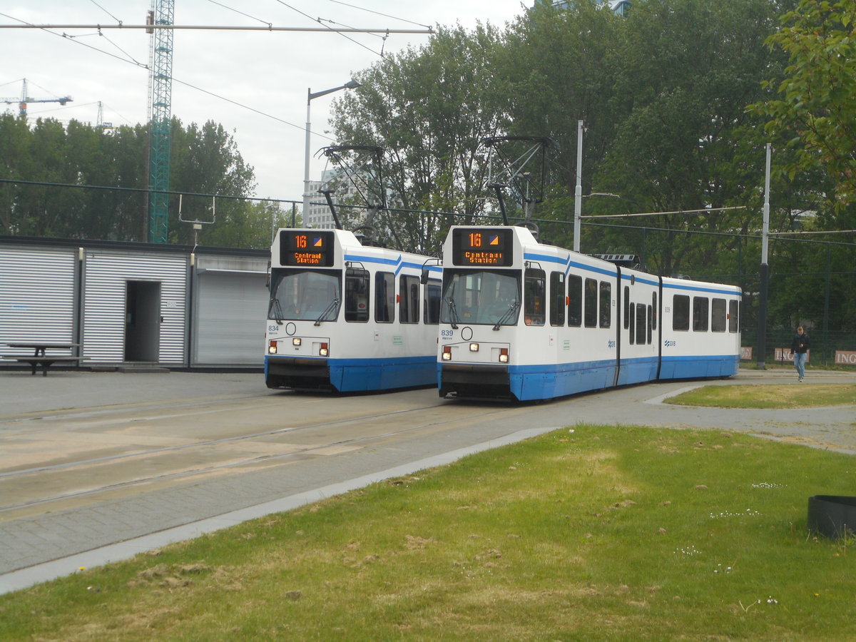 Straßenbahn in Amsterdam am 18.05.2016