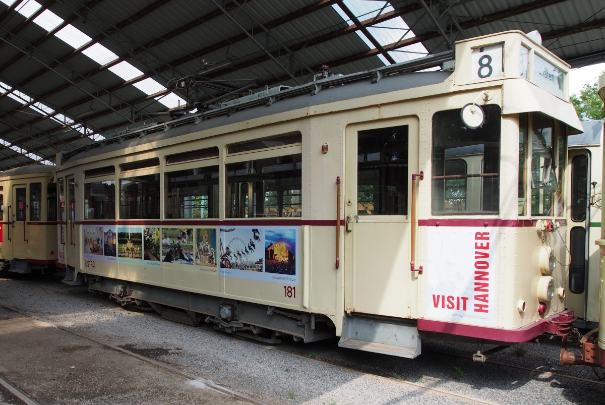 T2 Nr.161 von Hawa, Baujahr 1929, ehemals Hannover, im Straßenbahnmuseum Sehnde/Wehmingen am 15.06.2014.