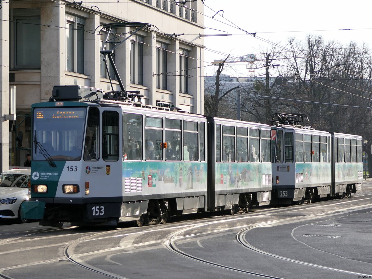 Tatra KT4DCG Nr. 153 + 253 der ViP in Potsdam.