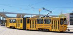 thueringerwaldbahn-und-strassenbahn-gotha-gmbh/520332/kt-4-dc-nr319-von-ckd KT 4 DC Nr.319 von CKD Tatra Baujahr 1990 in Gotha am 01.08.2016.