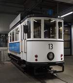 T 2 Nr.13 von MAN Baujahr 1906 wurde vom Schleifwagen zum HTw für Oldtimerfahrten umgebaut in Ulm am 07.02.2018.