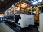 Beiwagen Nr.2629 von O&K Baujahr 1897 in der Monumentenhalle des Deutschen Technik-Museums Berlin am 09.09.2018.