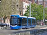Tina Nr. 805 der Rostocker Stra�enbahn AG in Rostock.