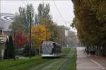 Strasburg/215076/-eine-eurotram-auf-der-linie . Eine Eurotram auf der Linie E beim Europ�ischen Parlament in Stra�burg. 30.10.2011 (Matthias)