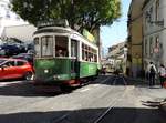Remodelado Nr.735 der Tram Tour von Santo Amaro in Lissabon am 04.04.2017.
